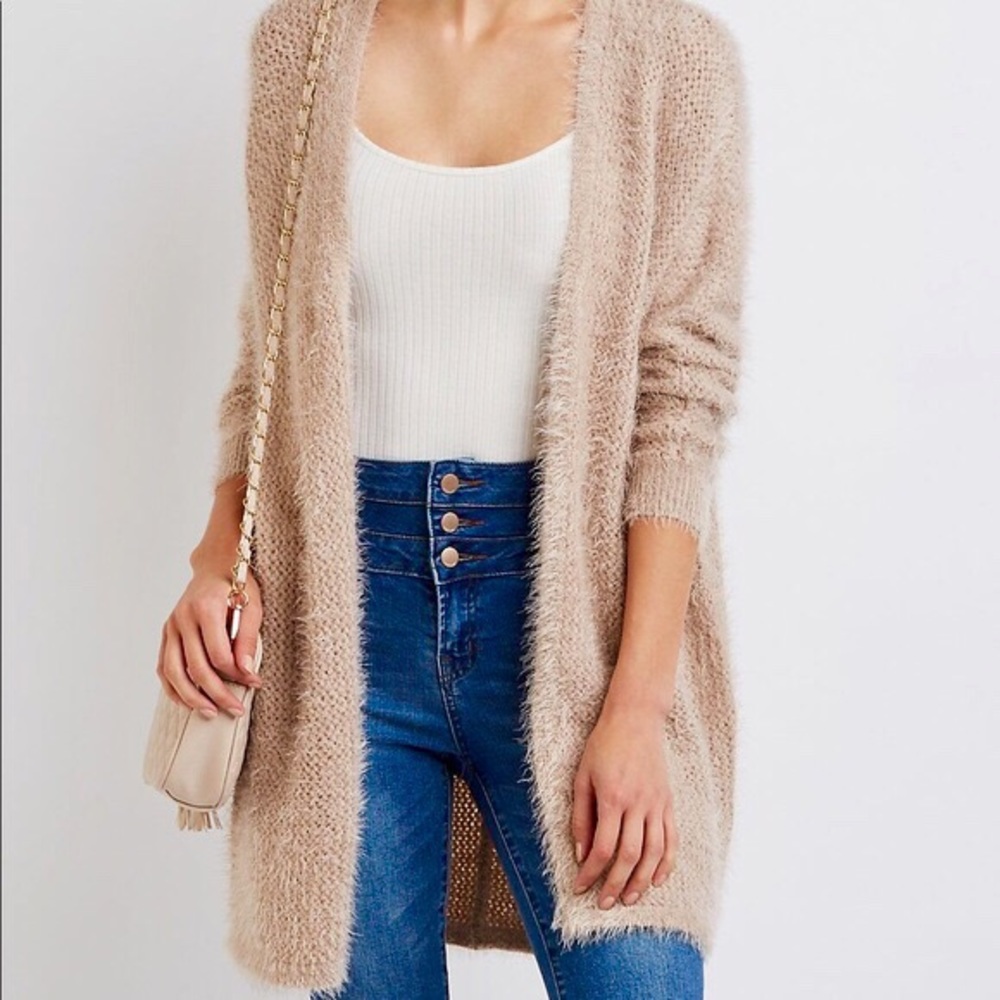 The Perfect Fuzzy Cardigan